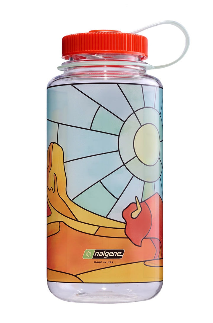 32oz Wide Mouth Stained Glass Print Bottles I8