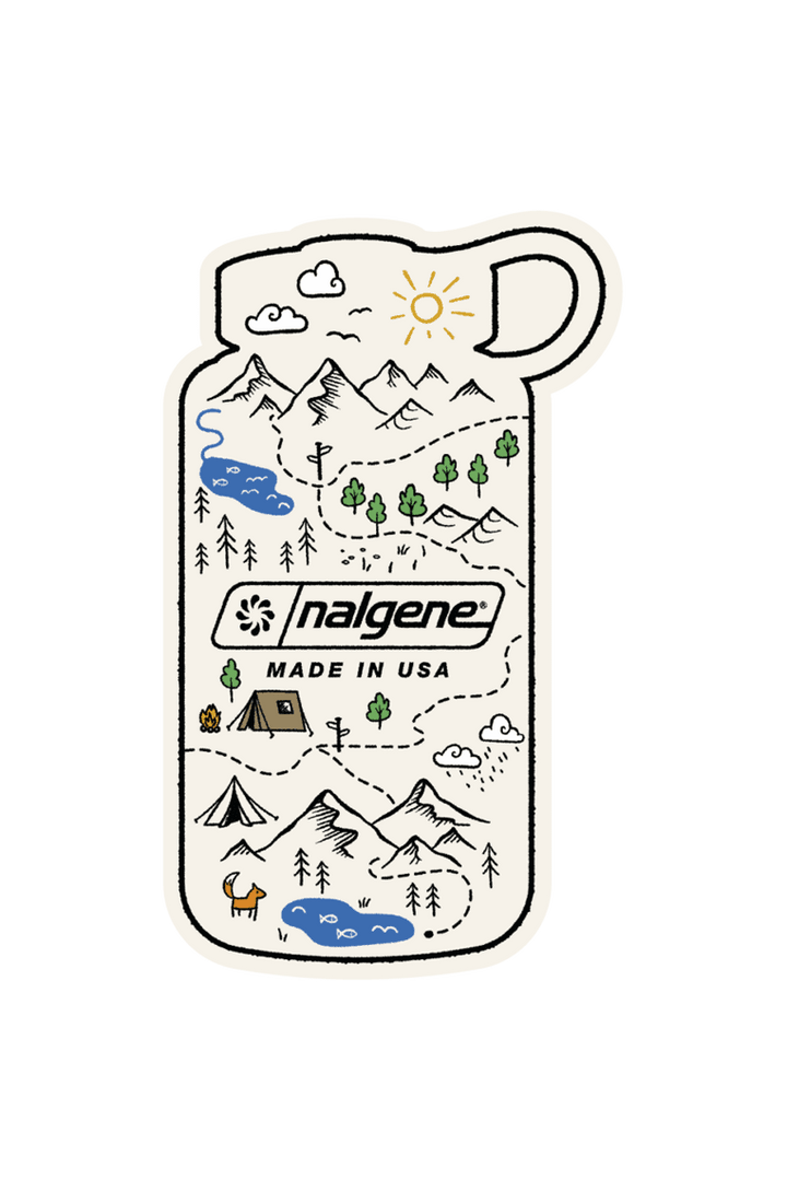 Nalgene Bottle Map Sticker U8