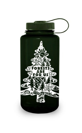 32oz Wide Mouth “Public Lands: Forests Are for Us” Bottle A0